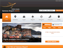 Tablet Screenshot of genovaairport.com